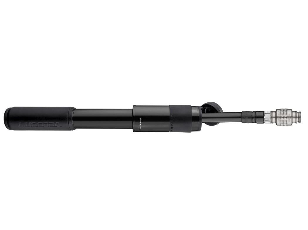 Velocity Road Mini Pumpe, 160PSI, threaded valve head, black