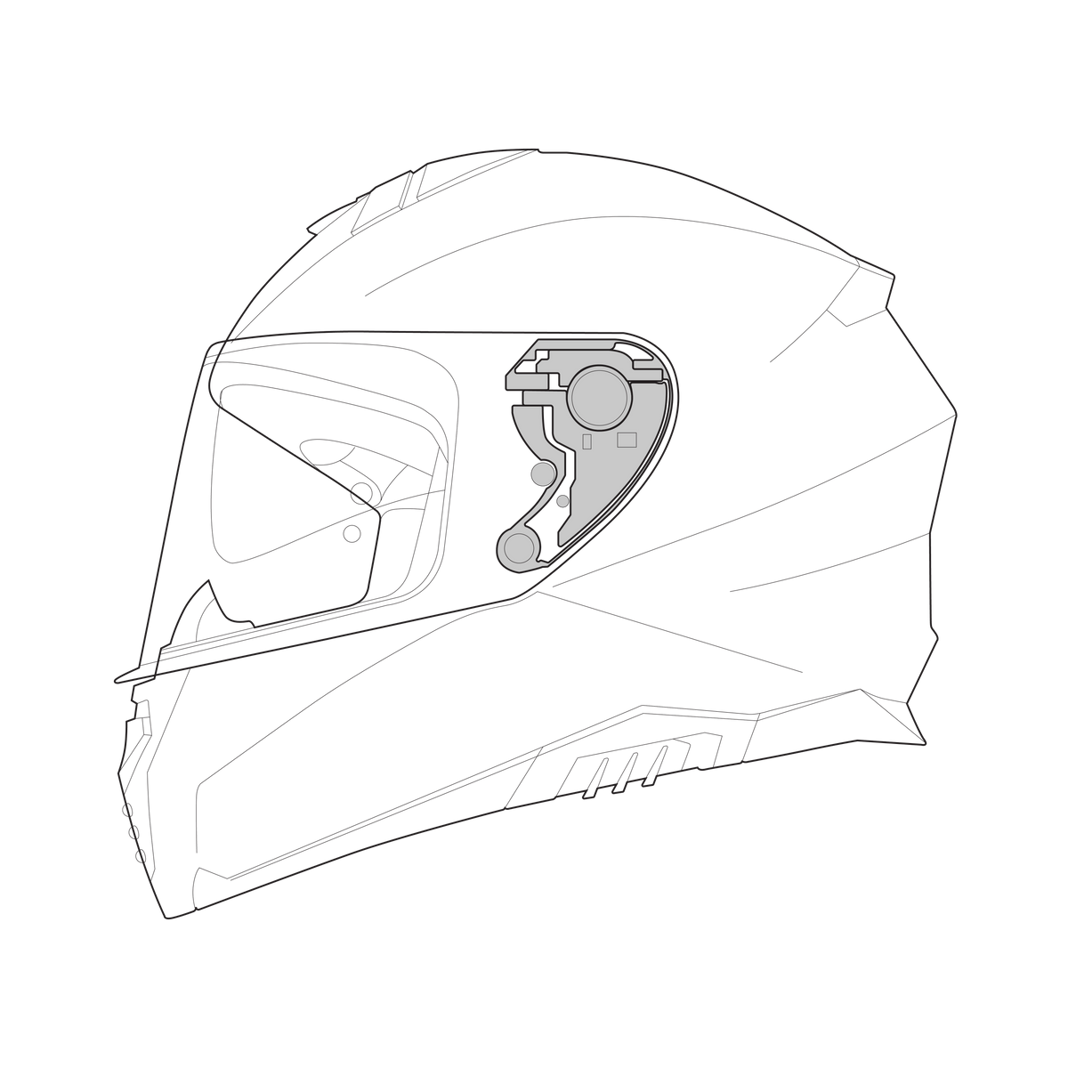 Visiermechanik iXS92 FG (22.06)