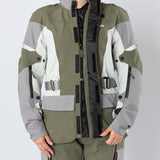 Damen Venture-STX 1.0 Laminatjacke hellgrau-oliv