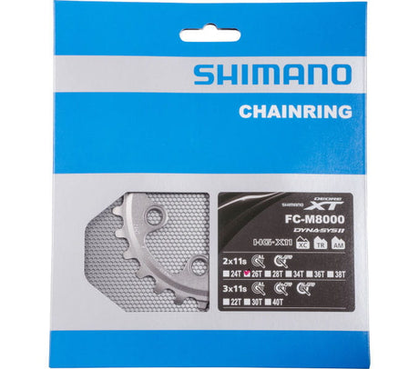 DEORE XT Kettenblatt FC-M8000 - für 36-26 Zähne Shimano