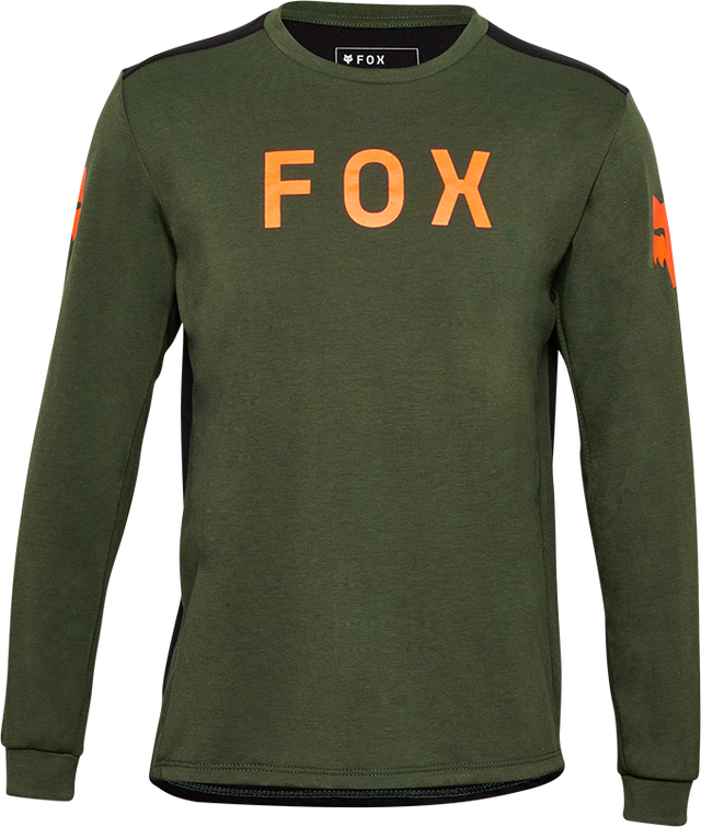 Youth Ranger Long Sleeve Jersey Aviation - Dark Sage