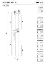 All MTN Teleskopsattelstütze SP-T10, Ø30,9mm, 350mm, sz, Remote, Hub 100mm