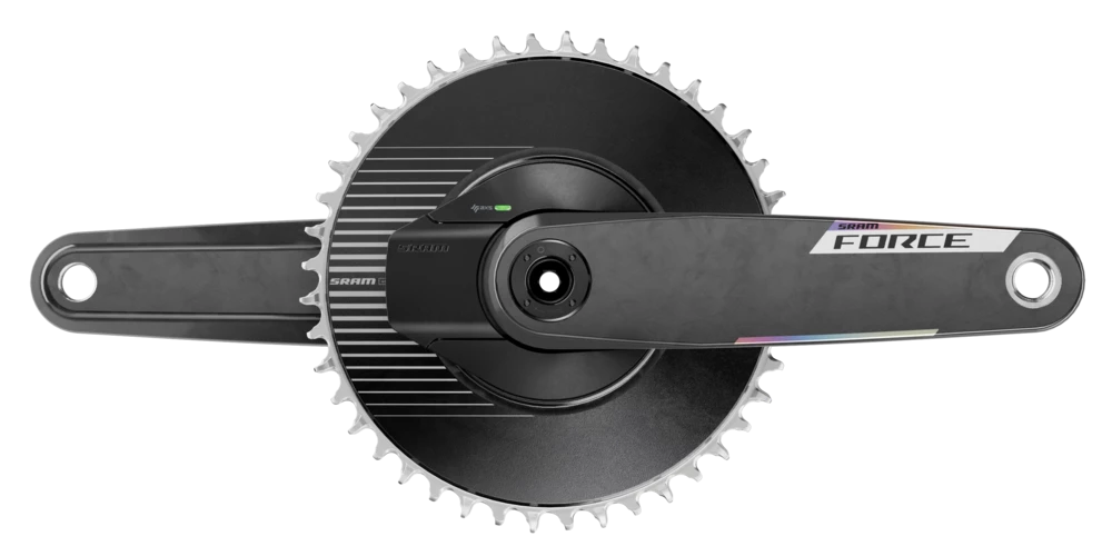Force Aero E1 - Gruppo pedivella con Powermeter, 50T - nero