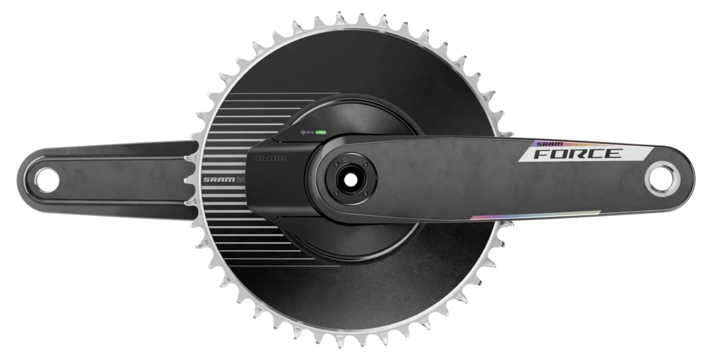 Force Aero E1 - Gruppo pedivella con Powermeter, 50T - nero