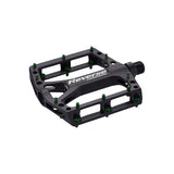 Black ONE platformpedalen - pinnen groen