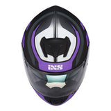 215 2.0 Motorradhelm matte black violett