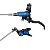 Freno de disco Tech 4 EVO TR4 con manguera de acero - negro/azul