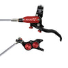 Freno de disco Tech 4 EVO TR4 con manguera de acero flexible - negro/rojo